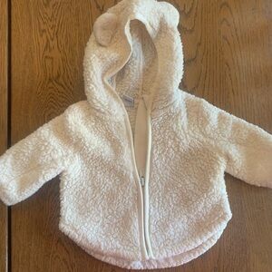 Old Navy Cream Sherpa Baby Jacket